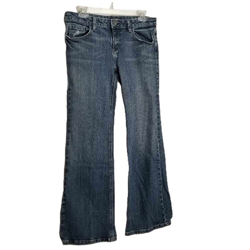 Axcess Liz Claiborne Womens Size 8 Bootcut Jeans Medium Wash Stretch 30 Inseam